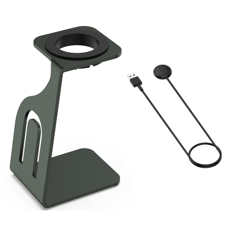 For Fitbit Ace LTE Aluminum Alloy Watch Charging Stand with Charger(Gray)