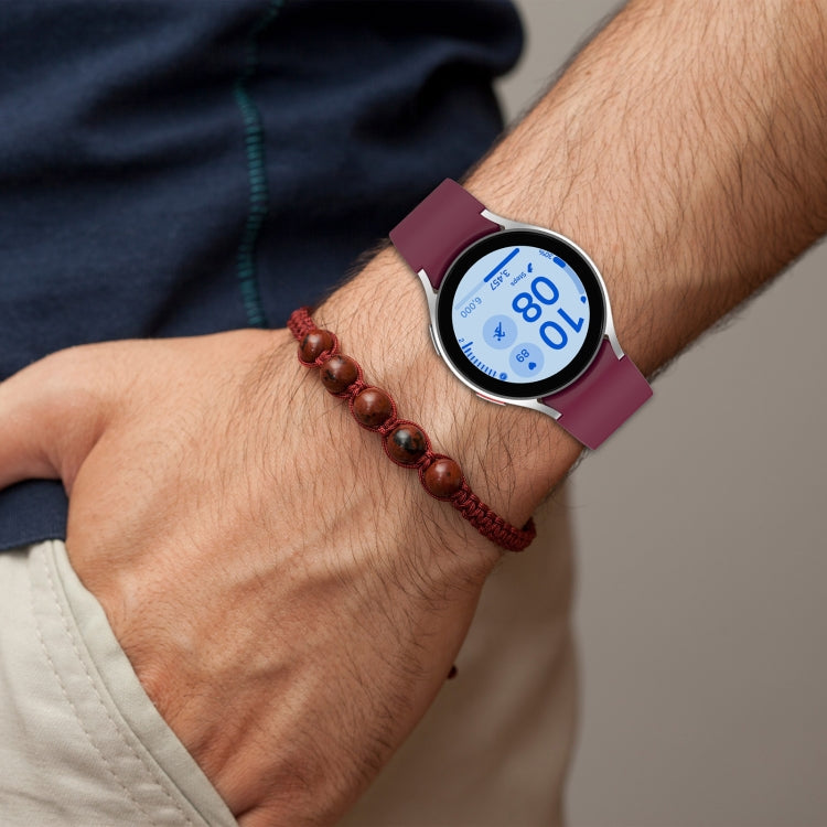 For Samsung Galaxy Watch FE 40mm Solid Color Silver Buckle Quick Release Silicone Watch Band(Light Green) - free shipping - PMC TechLife - Order now!