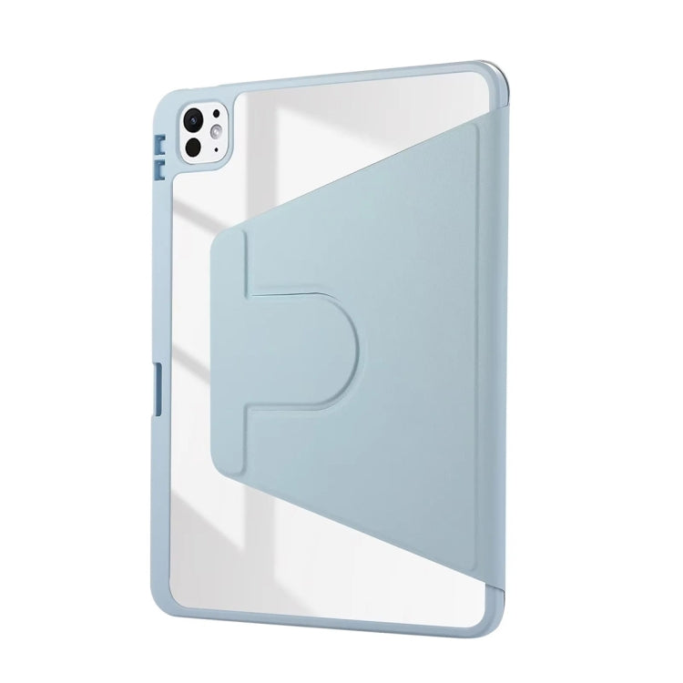 For iPad Pro 13 2024 ENKAY 360 Rotation PMMA Leather Smart Tablet Case with Pen Slot(Blue) - free shipping - PMC Jewellery - Order now!