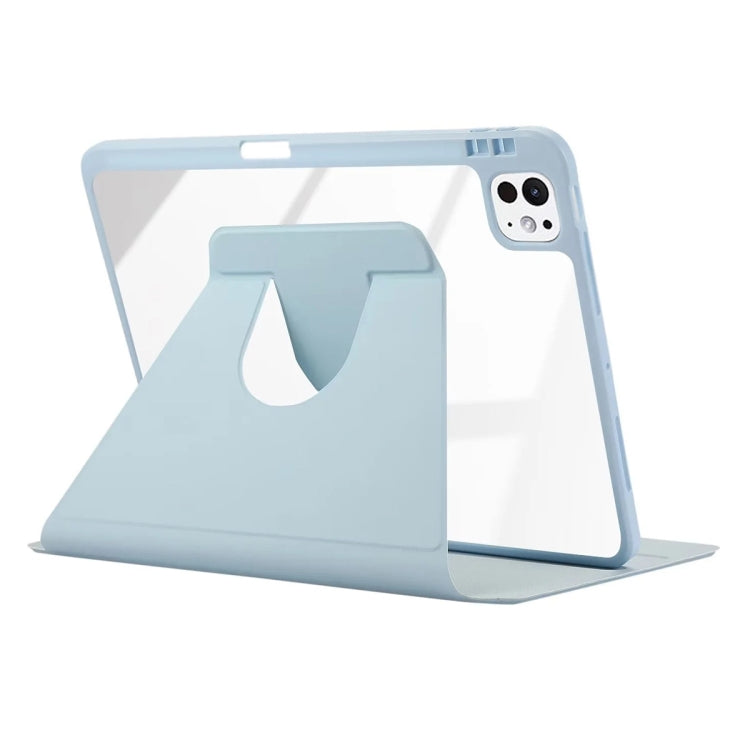 For iPad Pro 13 2024 ENKAY 360 Rotation PMMA Leather Smart Tablet Case with Pen Slot(Grey) - free shipping - PMC Jewellery - Order now!
