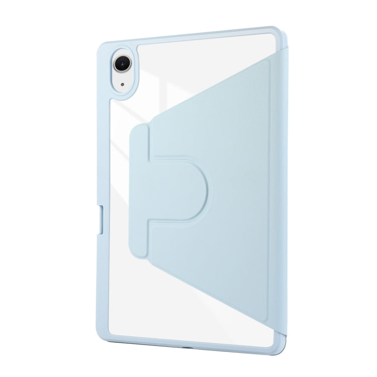 For iPad Pro Air 11 2024 ENKAY 360 Rotation PMMA Leather Smart Tablet Case with Pen Slot(Grey) - free shipping - PMC Jewellery - Order now!