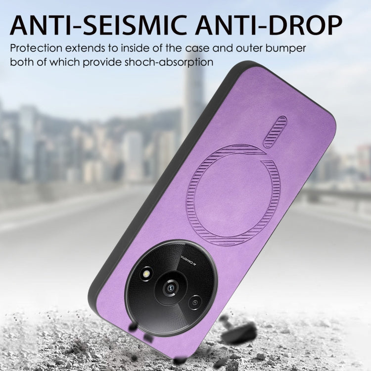 For Xiaomi Redmi K70 / K70 Pro 5G Solid Color Retro Magsafe PU Back Cover Phone Case(Blue)