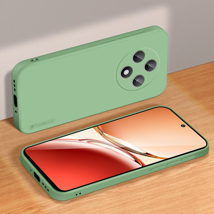 For OPPO Reno12 F PINWUYO Sense Series Liquid Silicone TPU Phone Case(Green)