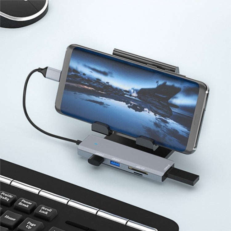 ADS-310C HUB Expansion Converter USB-C / Type-C to 3 x USB 3.0 + 2 x Card Reader Slots - Card Reader by PMC Jewellery | Online Shopping South Africa | PMC Jewellery | Buy Now Pay Later Mobicred