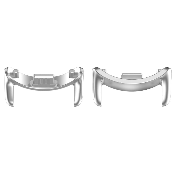 For Xiaomi Smart Band 9 NFC 14mm 1 Pair Metal Watch Band Connector(Silver)