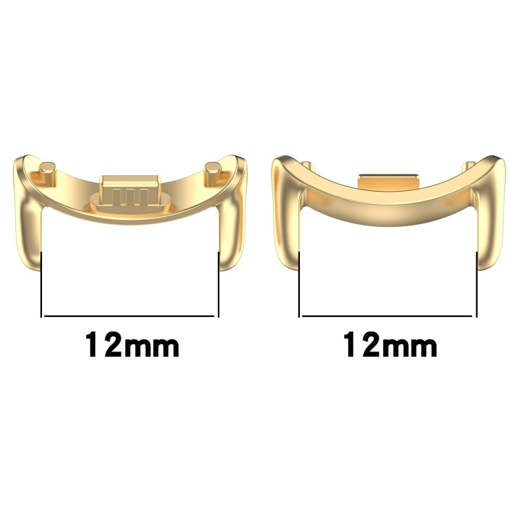 For Xiaomi Smart Band 9 12mm 1 Pair Metal Watch Band Connector(Silver)