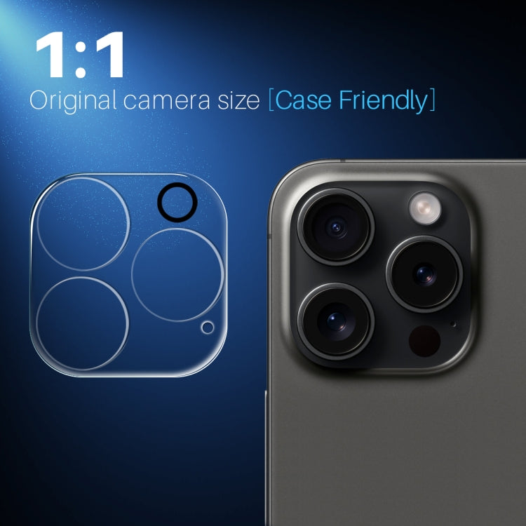 For iPhone 15 Pro / 15 Pro Max NORTHJO Camera Lens Protector 3D HD Tempered Glass Film(Clear)