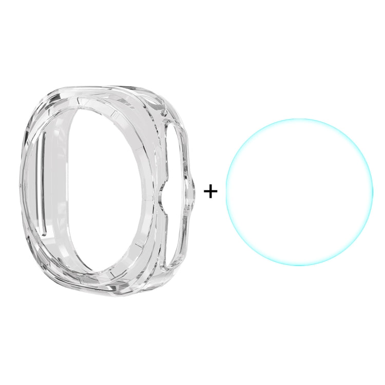 For Samsung Galaxy Watch Ultra 47mm ENKAY Hat-Prince Electroplated Soft TPU Case + 0.2mm 9H Glass Screen Protector(Transparent)