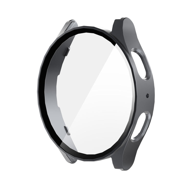 For Samsung Galaxy Watch7 44mm ENKAY Hat-Prince Full Coverage PC + Tempered Glass Film Integrated Watch Case(Gun Metal)