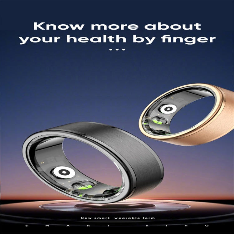 R03 SIZE 8 Smart Ring, Support Heart Rate / Blood Oxygen / Sleep / Multiple Sports Modes(Gold) - Smart Rings / Smart Telephones by PMC Jewellery | Online Shopping South Africa | PMC Jewellery | Buy Now Pay Later Mobicred