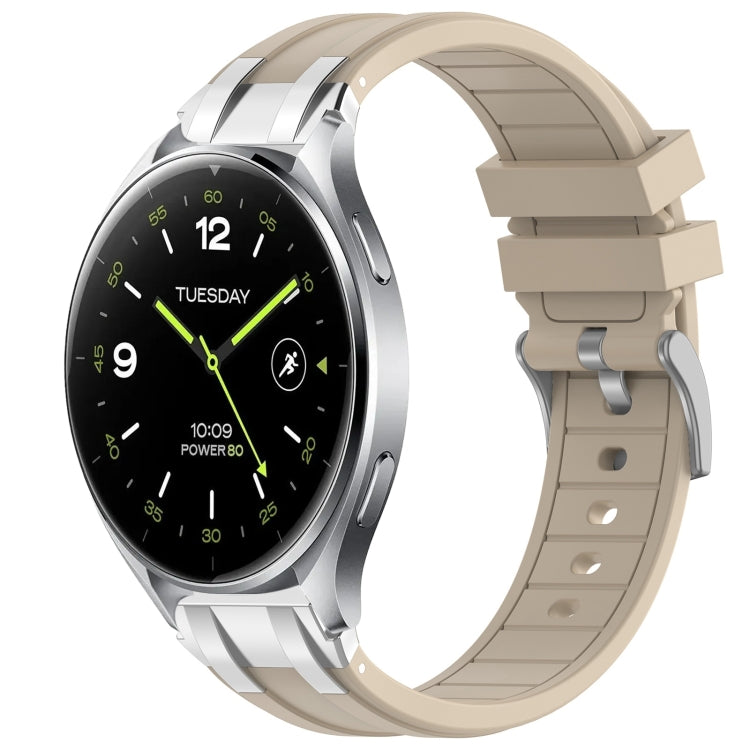 For Xiaomi Watch 2 22mm Quick Release Silver Buckle Royal Silicone Watch Band(Starlight)