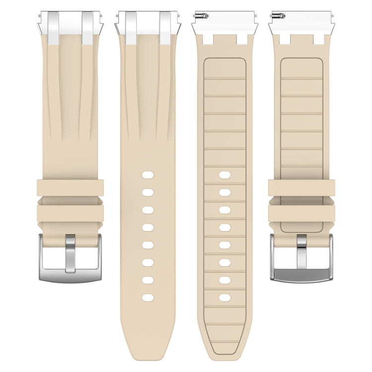 For Xiaomi Watch 2 22mm Quick Release Silver Buckle Royal Silicone Watch Band(Starlight)