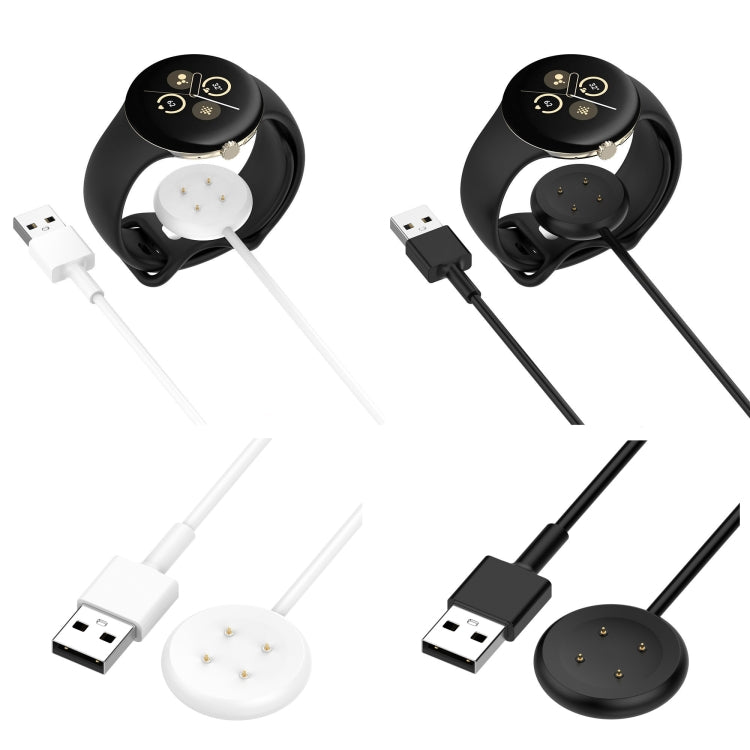 For Google Pixel Watch 3 41 / 45mm USB Interface Smart Watch Charging Cable, Length: 1m(White)