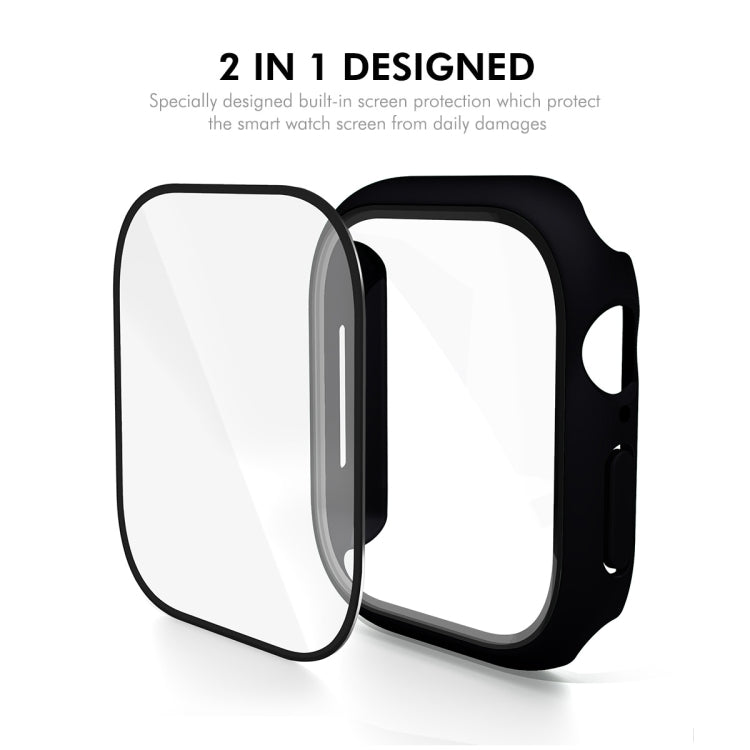 For Apple Watch Series 10 42mm ENKAY Hat-Prince PC Tempered Glass Film Integrated Watch Case(Transparent)