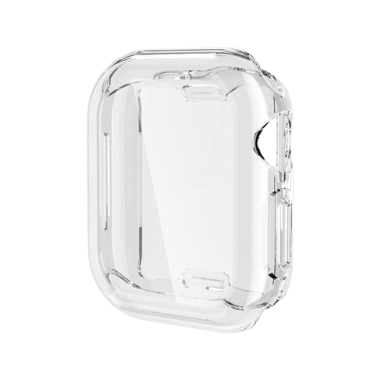 For Apple Watch Series 10 46mm Full Coverage TPU Electroplated Watch Case(Transparent)