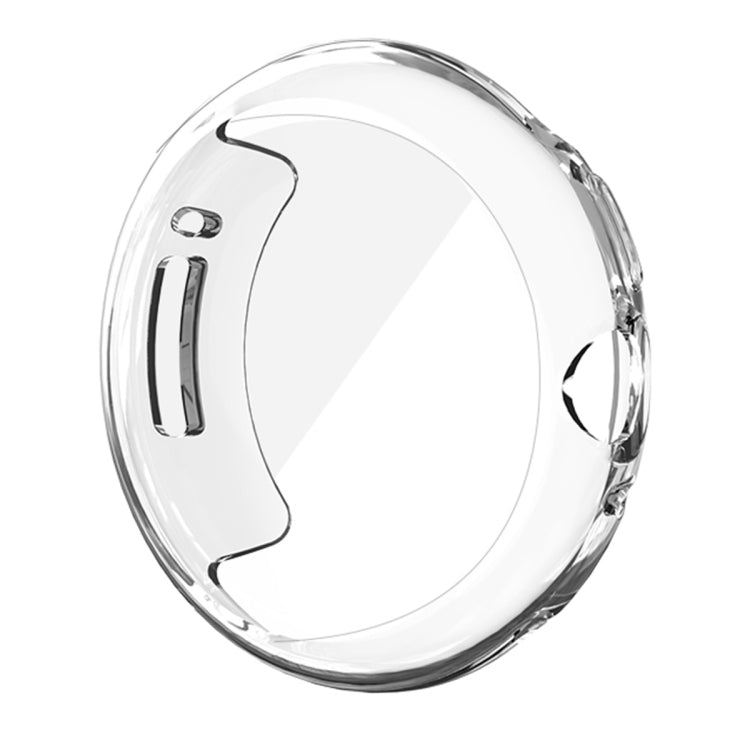 For Google Pixel Watch 3 41mm ENKAY Hat-Prince Full Coverage Electroplated Soft TPU Case with Screen Protection(Transparent)
