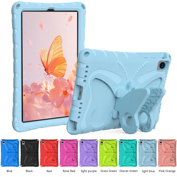 For Lenovo Tab M10 Plus TB-X606F 10.3 Butterfly Bracket EVA Shockproof Tablet Case(Light Blue)