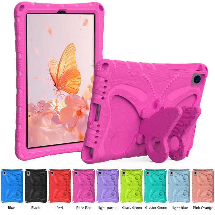 For Lenovo Tab M10 Plus TB-X606F 10.3 Butterfly Bracket EVA Shockproof Tablet Case(RoseRed) - Lenovo by PMC TechLife | Online Shopping South Africa | PMC TechLife | Buy Now Pay Later Mobicred