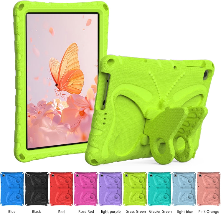 For Lenovo Tab M10 HD TB-328 10.1 Butterfly Bracket EVA Shockproof Tablet Case(Grass Green) - Lenovo by PMC TechLife | Online Shopping South Africa | PMC TechLife | Buy Now Pay Later Mobicred