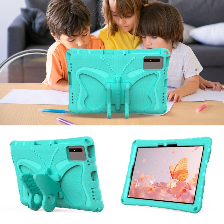 For Honor Tablet V7 11 2021 Butterfly Bracket EVA Shockproof Tablet Case(Mint Green)