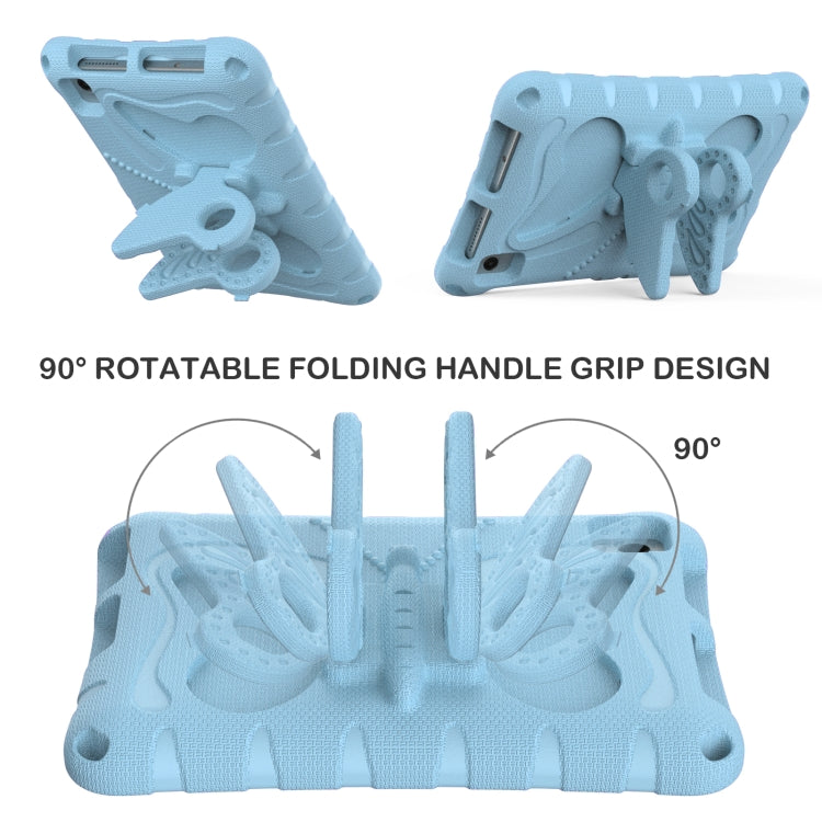 For TCL Tab 8 LE / WiFi 2023 Butterfly Bracket EVA Shockproof Tablet Case(Light Blue)