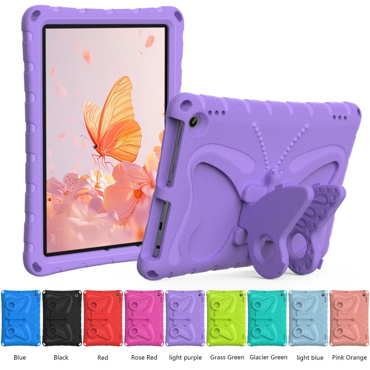 For Amazon Kindle Fire Max 11 2023 Butterfly Bracket EVA Shockproof Tablet Case(Light Purple) - Amazon by PMC TechLife | Online Shopping South Africa | PMC TechLife | Buy Now Pay Later Mobicred