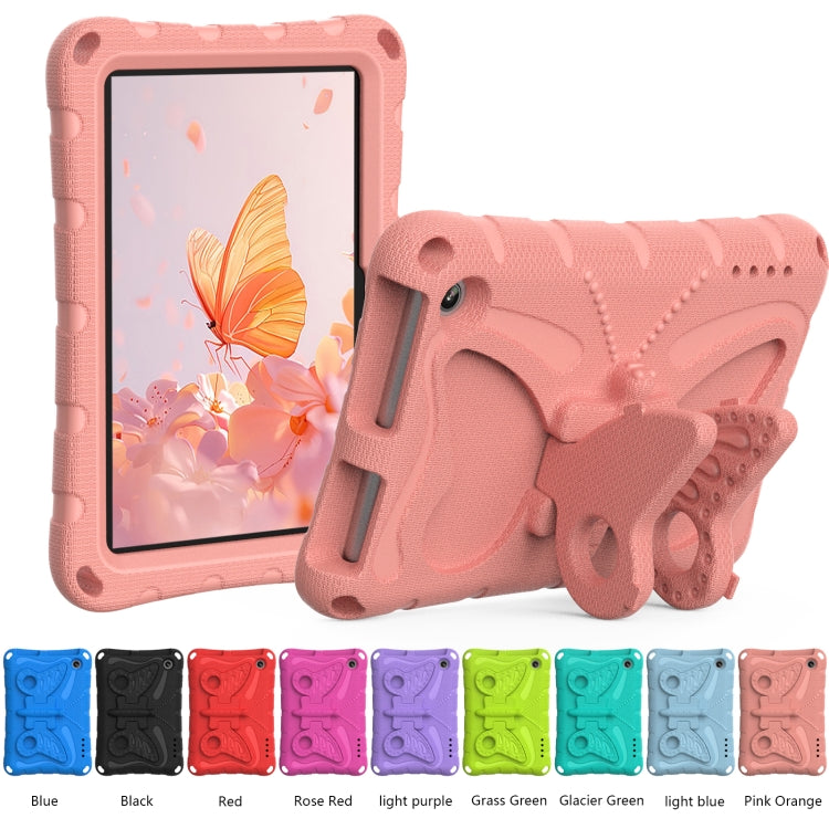 For Amazon Kindle Fire HD7 2022 Butterfly Bracket EVA Shockproof Tablet Case(Pink Orange) - Amazon by PMC TechLife | Online Shopping South Africa | PMC TechLife | Buy Now Pay Later Mobicred