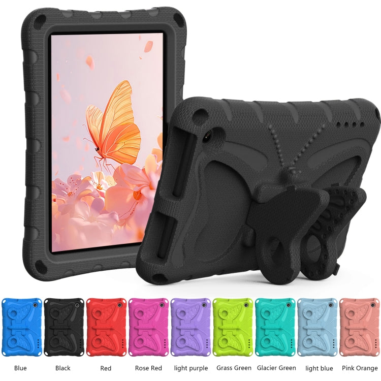 For Amazon Kindle Fire HD7 2022 Butterfly Bracket EVA Shockproof Tablet Case(Black) - Amazon by PMC TechLife | Online Shopping South Africa | PMC TechLife | Buy Now Pay Later Mobicred