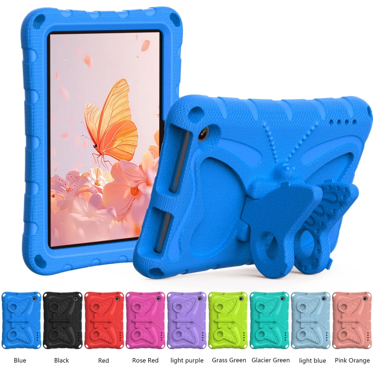 For Amazon Kindle Fire HD7 2022 Butterfly Bracket EVA Shockproof Tablet Case(Blue) - Amazon by PMC TechLife | Online Shopping South Africa | PMC TechLife | Buy Now Pay Later Mobicred