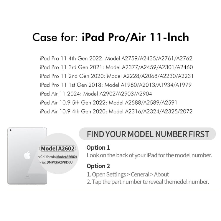 For iPad Air 11 2024 / 2025 / Air 10.9 2022 ENKAY 360 Rotation TPU Leather Smart Tablet Case with Pen Slot(Beige) - free shipping - PMC Jewellery - Order now!