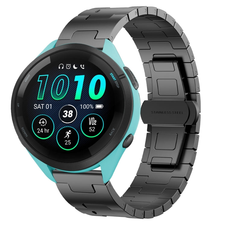 For Garmin Forerunner 265 Titanium Alloy 22mm Metal Watch Band(Titanium Color)