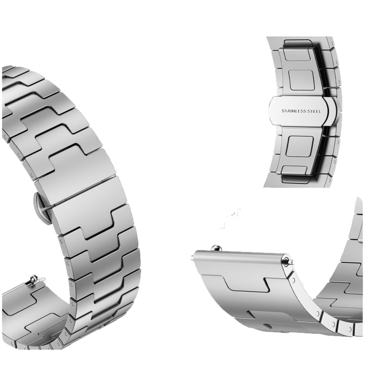 For Garmin Forerunner 255 Titanium Alloy 22mm Metal Watch Band(Black)