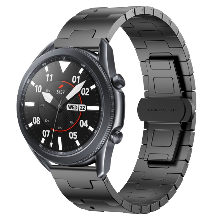For Samsung Galaxy Watch 3 45mm Titanium Alloy 22mm Metal Watch Band(Titanium Color)