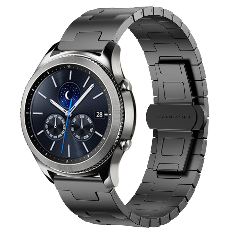 For Samsung Galaxy Gear S3 Classic Titanium Alloy 22mm Metal Watch Band(Titanium Color)