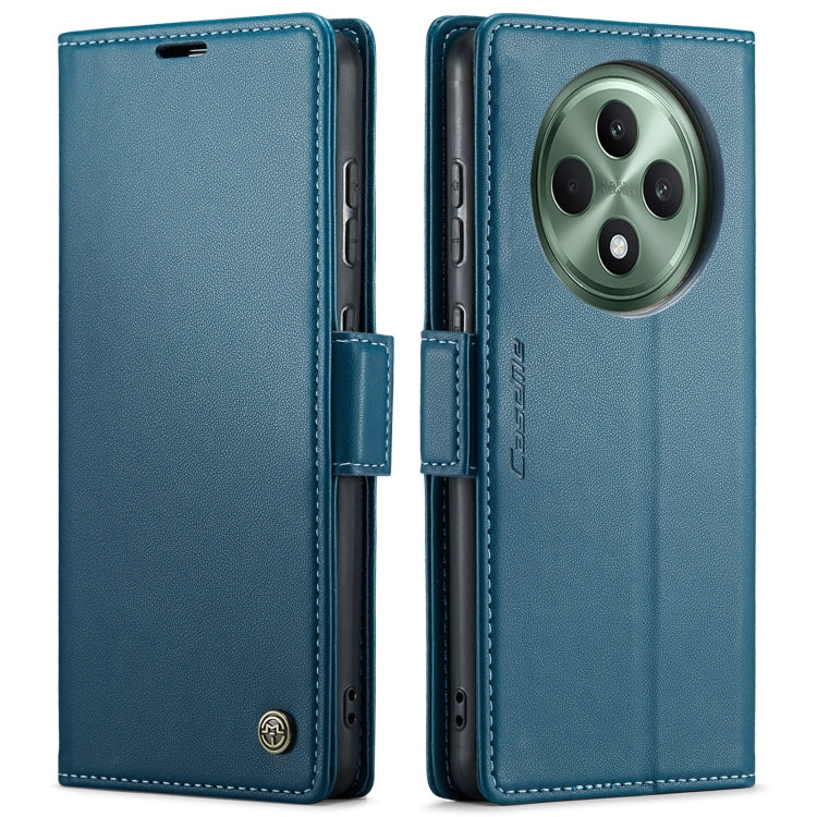 For OPPO Reno12 F /12 FS 5G CaseMe 023 Butterfly Buckle Litchi Texture RFID Anti-theft Leather Phone Case(Blue)