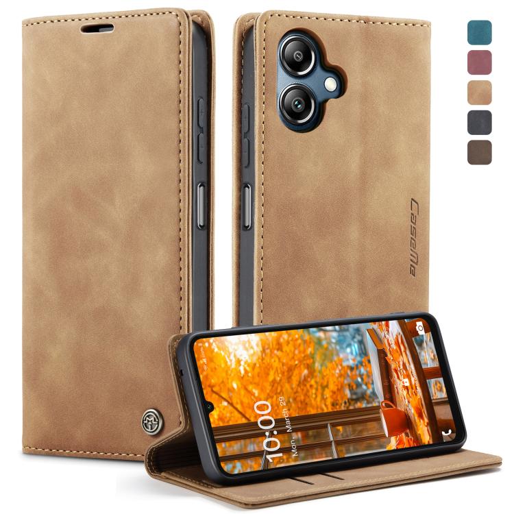 For Samsung Galaxy A06 CaseMe 013 Multifunctional Horizontal Flip Leather Phone Case(Brown)