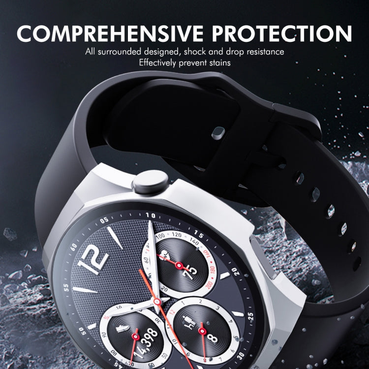 For Huawei Watch GT 5 Pro 42mm ENKAY Hat-Prince Tempered Glass Film Integrated PC Watch Case(Black)