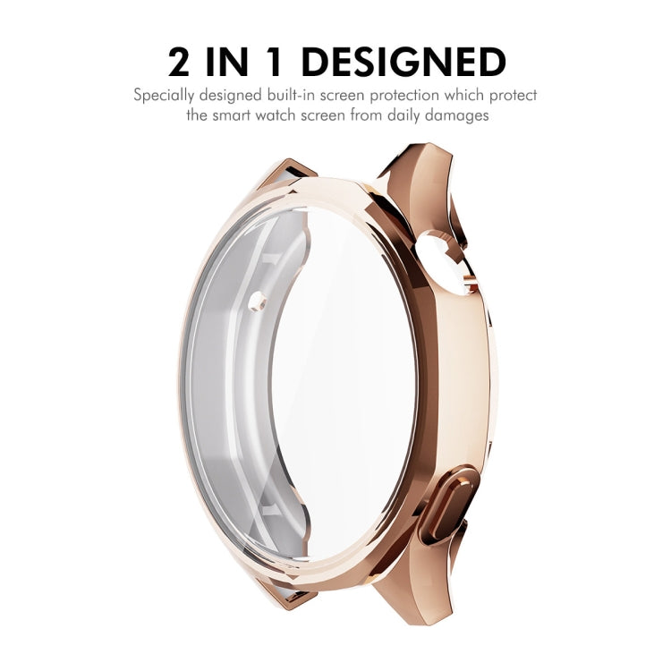 For Huawei Watch GT 5 46mm ENKAY Hat-Prince Electroplated Soft TPU Watch Case with Screen Film(Gold)