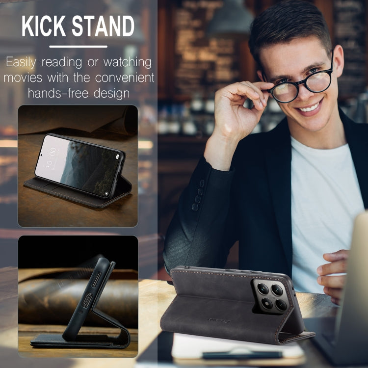 For Xiaomi 14T Pro CaseMe 013 Multifunctional Horizontal Flip Leather Phone Case(Black) - free shipping - PMC Jewellery - Order now!