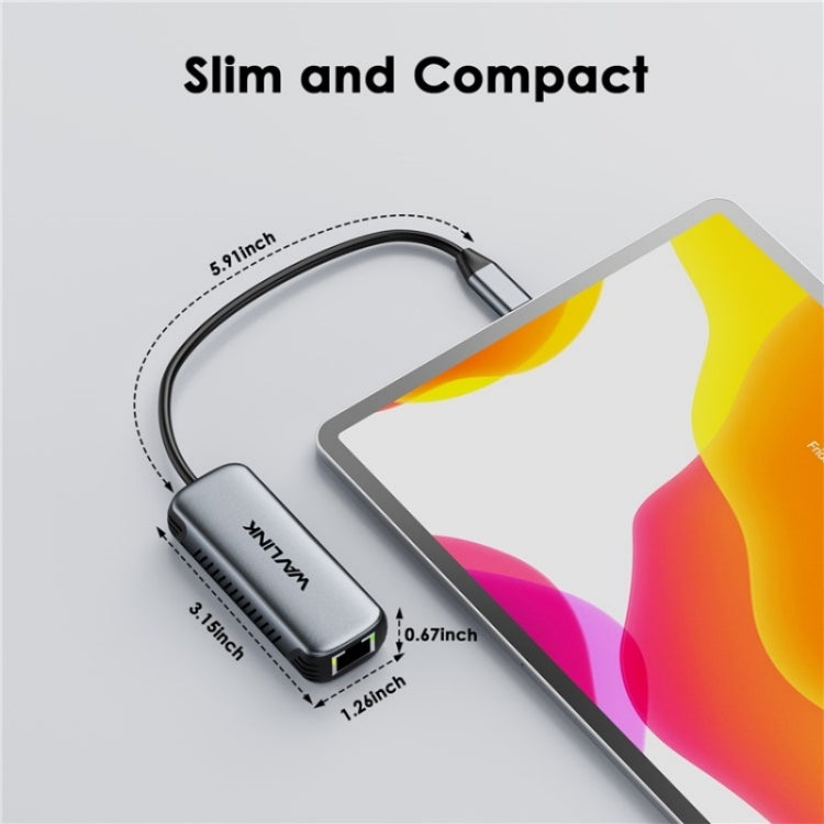WAVLINK NWU340G 5Gbps Wired Network Converter USB-C to RJ45 Gigabit Ethernet Adapter - free shipping - PMC Jewellery - Order now!