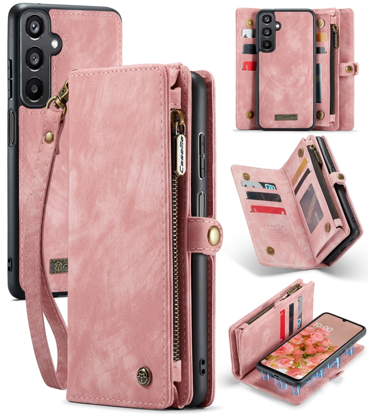 For Samsung Galaxy A16 5G CaseMe 008 Detachable Multifunctional Leather Phone Case(Pink)
