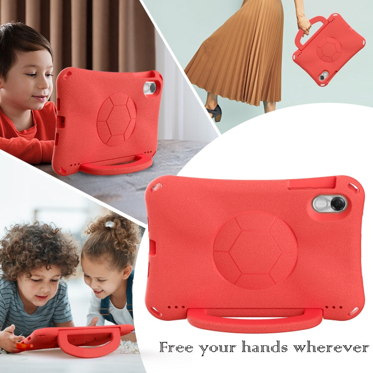 For Honor Pad X8 Pro 11.5 2023 Handle Football Shaped EVA Shockproof Tablet Case(Red) - Honor by PMC TechLife | Online Shopping South Africa | PMC TechLife | Buy Now Pay Later Mobicred