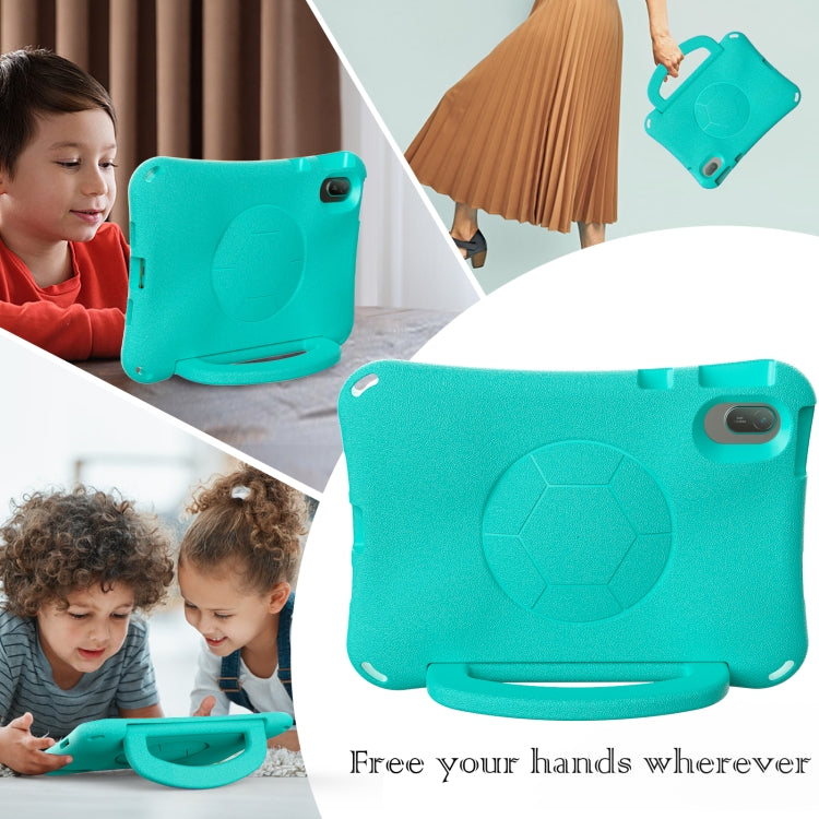 For Honor Pad V7 11 2021 Handle Football Shaped EVA Shockproof Tablet Case(Mint Green) - Honor by PMC TechLife | Online Shopping South Africa | PMC TechLife | Buy Now Pay Later Mobicred