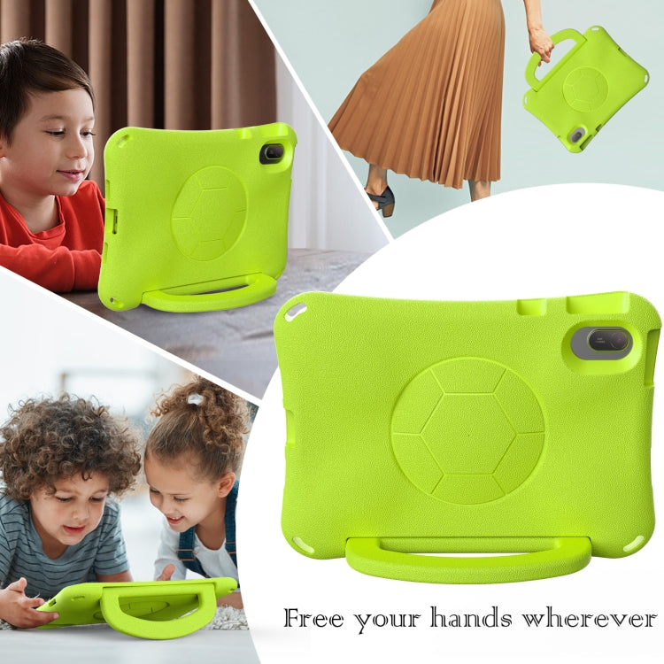 For Huawei MatePad SE 11 2024 Handle Football Shaped EVA Shockproof Tablet Case(Grass Green) - Huawei by PMC TechLife | Online Shopping South Africa | PMC TechLife | Buy Now Pay Later Mobicred