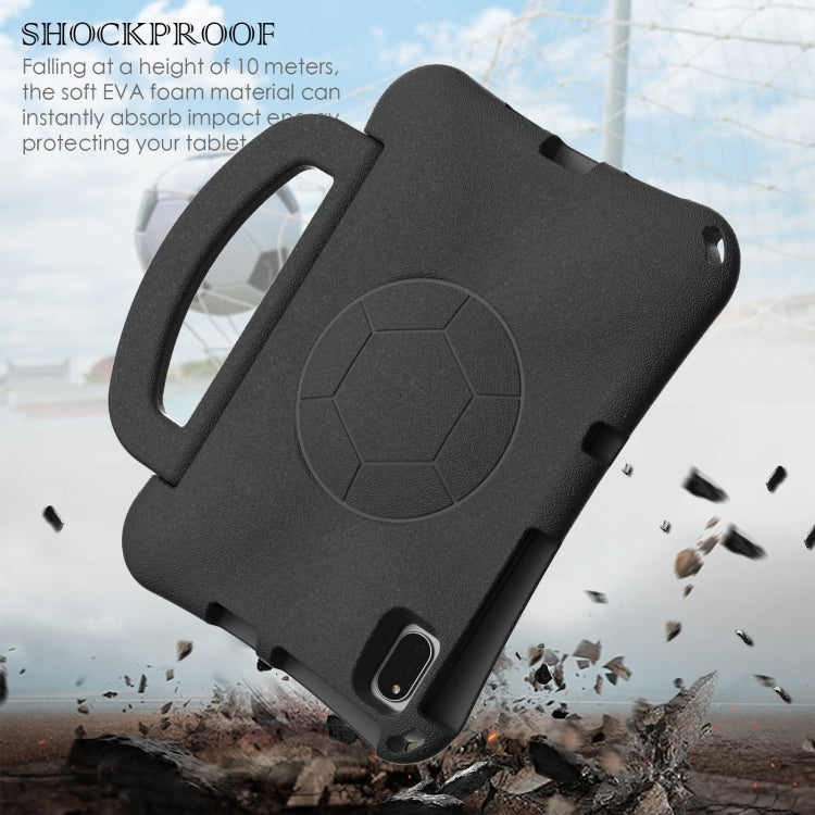 For Huawei MatePad SE 10.4 2022 / 2023 Handle Football Shaped EVA Shockproof Tablet Case(Black)