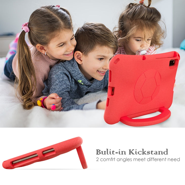For Huawei MatePad SE 10.4 2022 / 2023 Handle Football Shaped EVA Shockproof Tablet Case(Red)