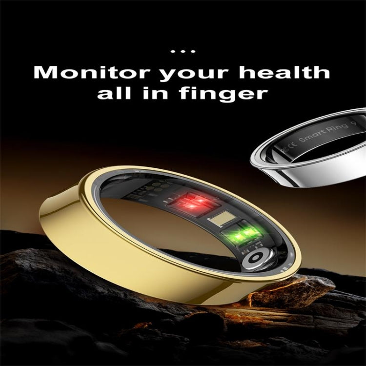 R09 SIZE 9 Smart Ring, Support Heart Rate / Blood Oxygen / Sleep Monitoring / Multiple Sports Modes(Gold) - free shipping - PMC Jewellery - Order now!