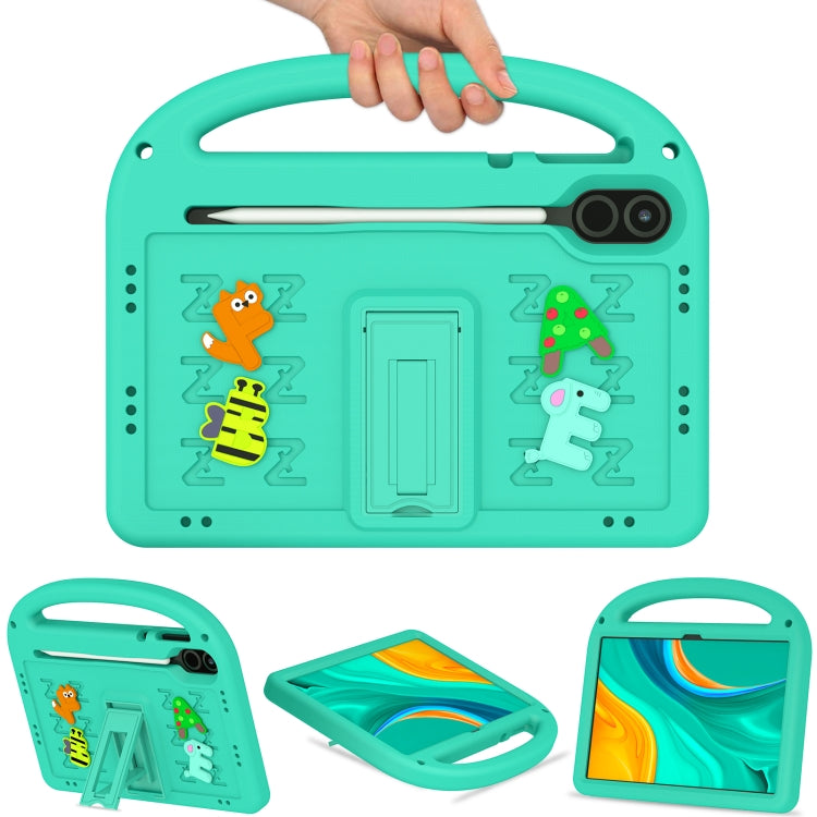 For Honor Pad X8 Pro 11.5 Cartoon Sparrow EVA Shockproof Tablet Case(Glacier Green)