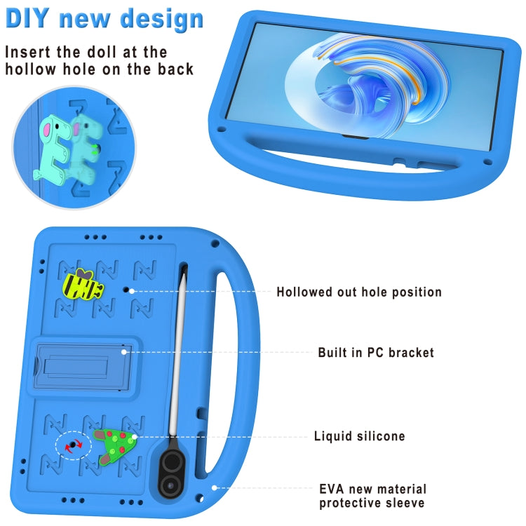 For Honor Pad X9 11.5 Cartoon Sparrow EVA Shockproof Tablet Case(Blue)