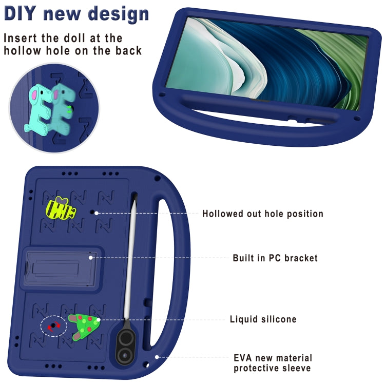 For Honor Pad X9 11.5 Cartoon Sparrow EVA Shockproof Tablet Case(Navy Blue)